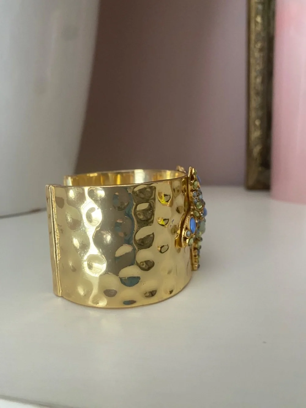 Lilly Pulitzer Gold Hammered Starfish Bangle Bracelet